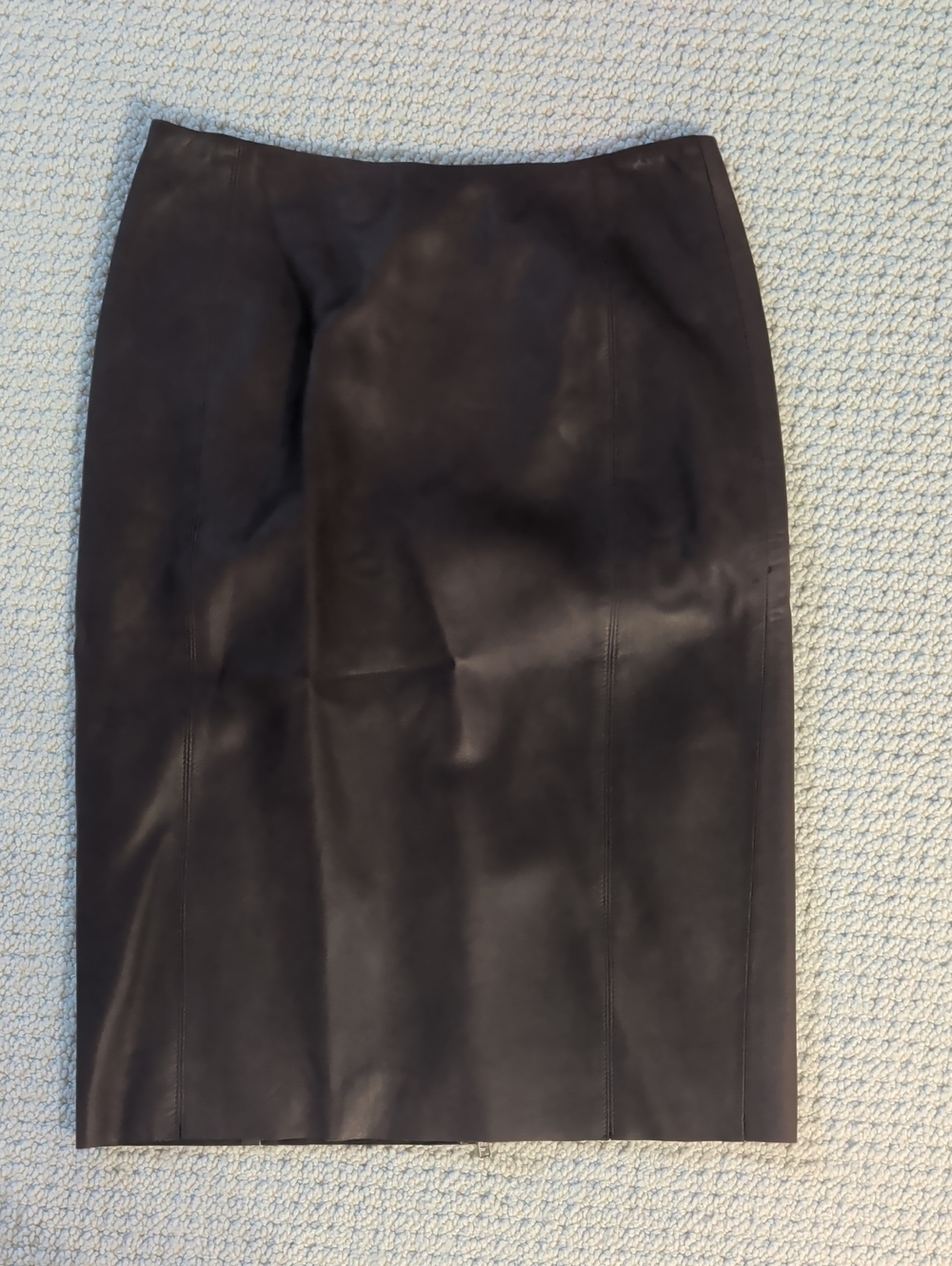 Rebecca Taylor dark brown Faux Leather Pencil Skirt